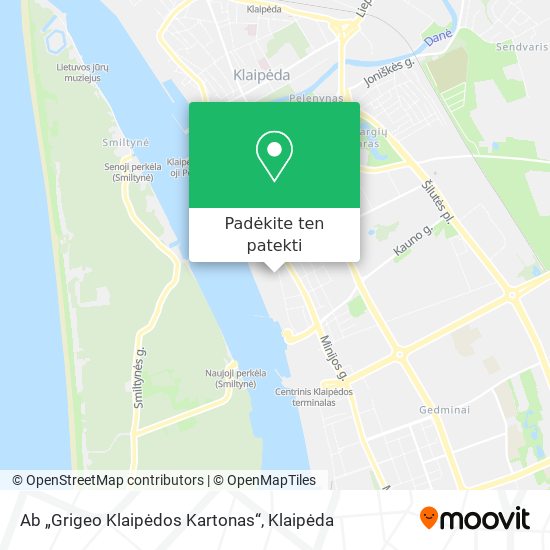Ab „Grigeo Klaipėdos Kartonas“ žemėlapis