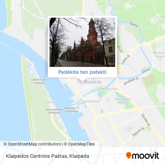 Klaipėdos Centrinis Paštas žemėlapis