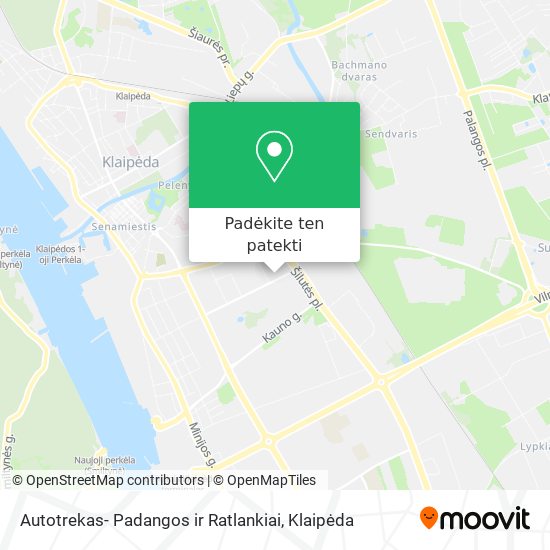 Autotrekas- Padangos ir Ratlankiai žemėlapis