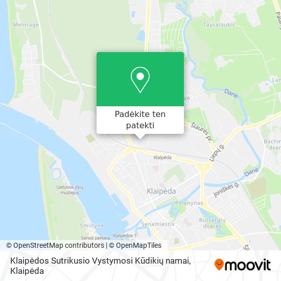 Klaipėdos Sutrikusio Vystymosi Kūdikių namai žemėlapis