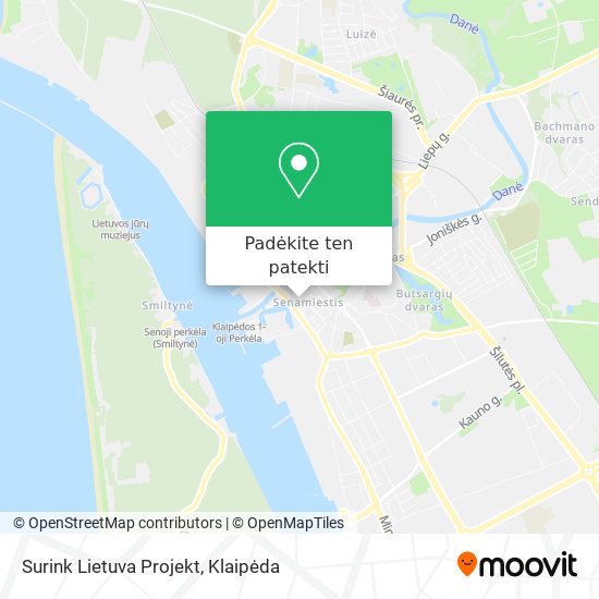 Surink Lietuva Projekt žemėlapis
