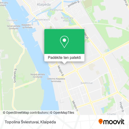 Topolina Šviestuvai žemėlapis
