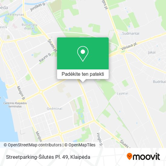 Streetparking-Šilutės Pl. 49 žemėlapis