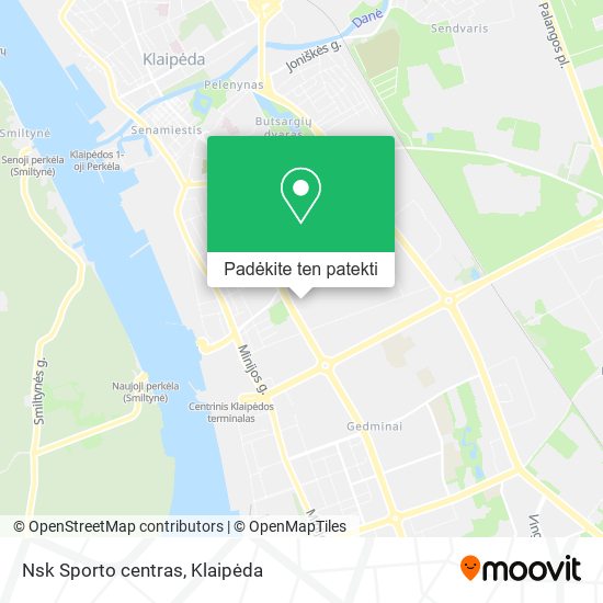 Nsk Sporto centras žemėlapis