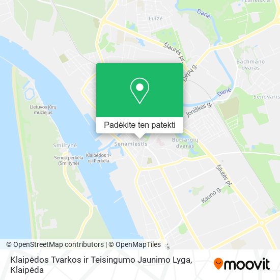 Klaipėdos Tvarkos ir Teisingumo Jaunimo Lyga žemėlapis