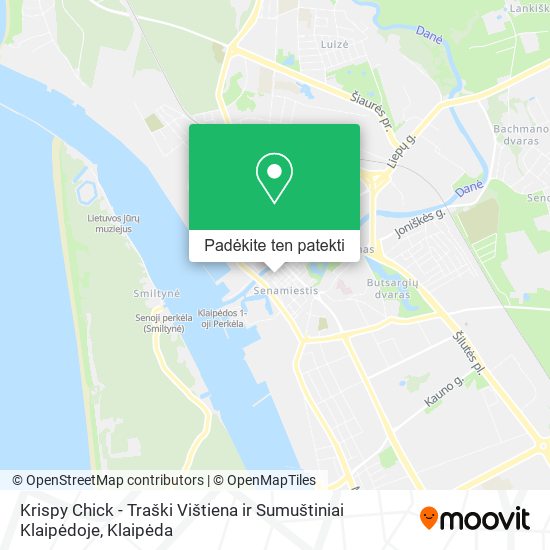 Krispy Chick - Traški Vištiena ir Sumuštiniai Klaipėdoje žemėlapis
