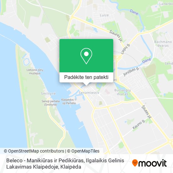 Beleco - Manikiūras ir Pedikiūras, Ilgalaikis Gelinis Lakavimas Klaipėdoje žemėlapis