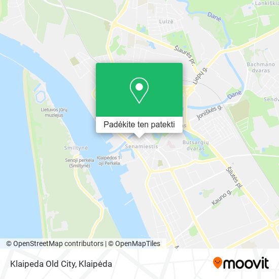 Klaipeda Old City žemėlapis