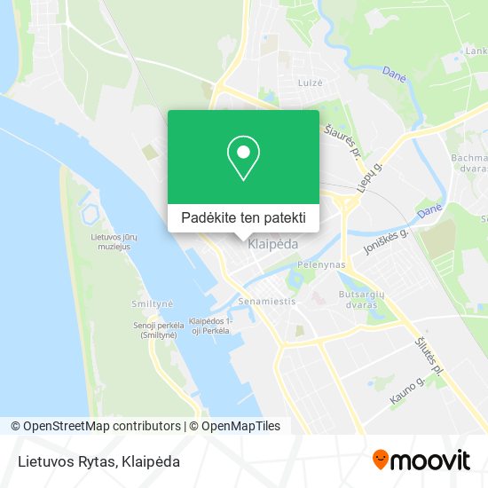 Lietuvos Rytas žemėlapis