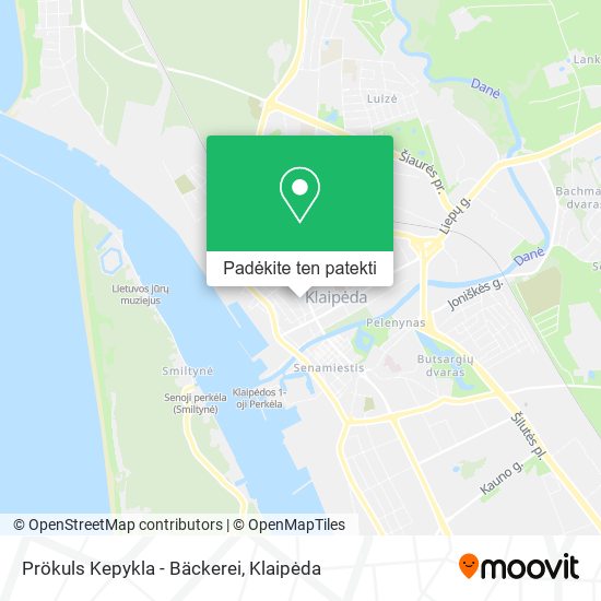 Prökuls Kepykla - Bäckerei žemėlapis