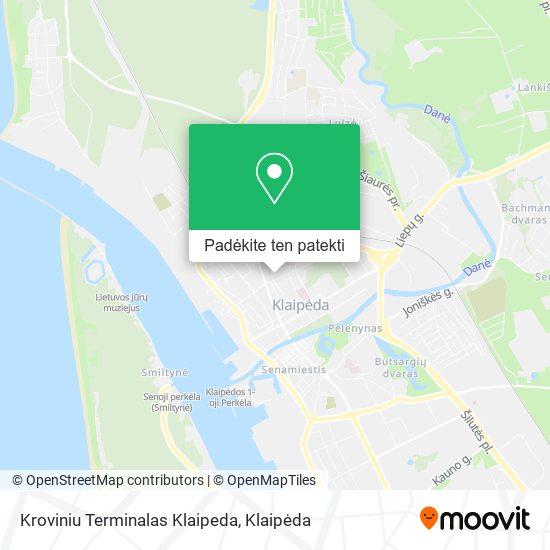 Kroviniu Terminalas Klaipeda žemėlapis