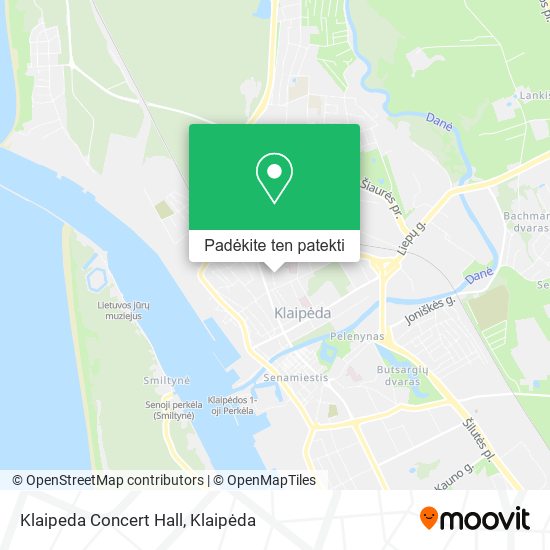 Klaipeda Concert Hall žemėlapis