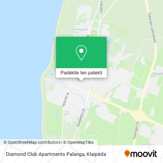 Diamond Club Apartments Palanga žemėlapis