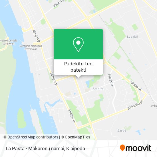La Pasta - Makaronų namai žemėlapis