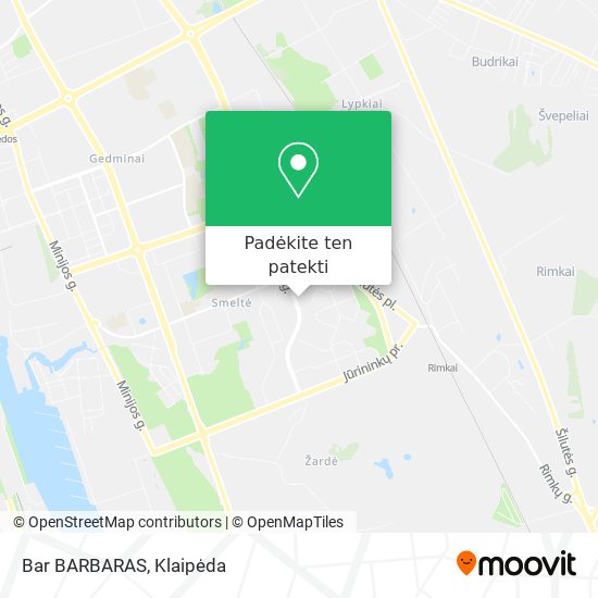 Bar BARBARAS žemėlapis