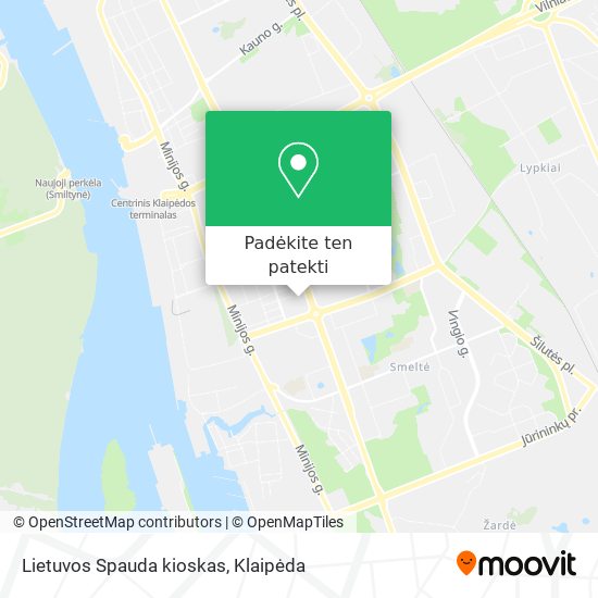 Lietuvos Spauda kioskas žemėlapis