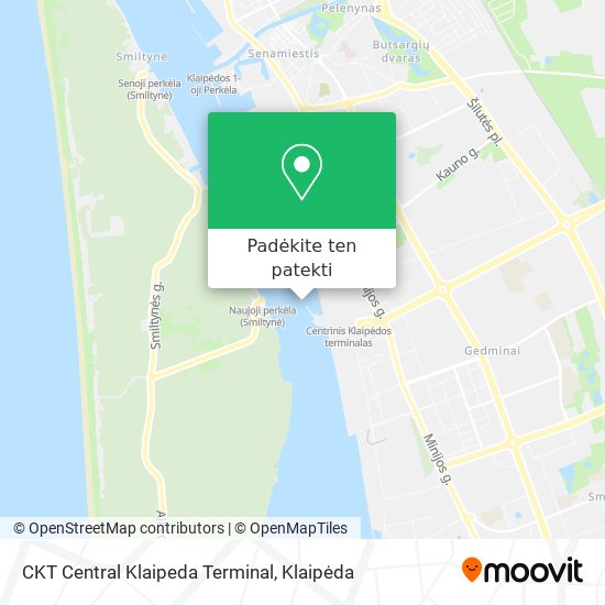 CKT Central Klaipeda Terminal žemėlapis