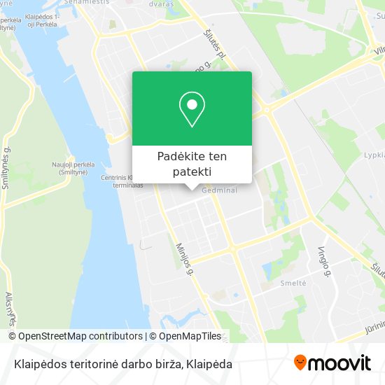 Klaipėdos teritorinė darbo birža žemėlapis