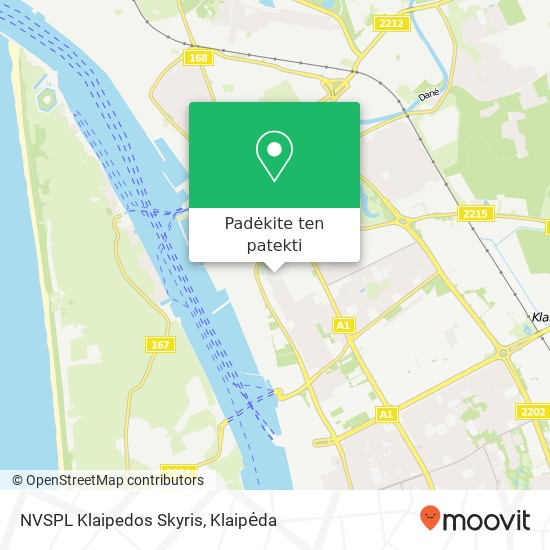 NVSPL Klaipedos Skyris žemėlapis