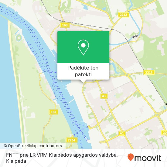 FNTT prie LR VRM Klaipėdos apygardos valdyba žemėlapis