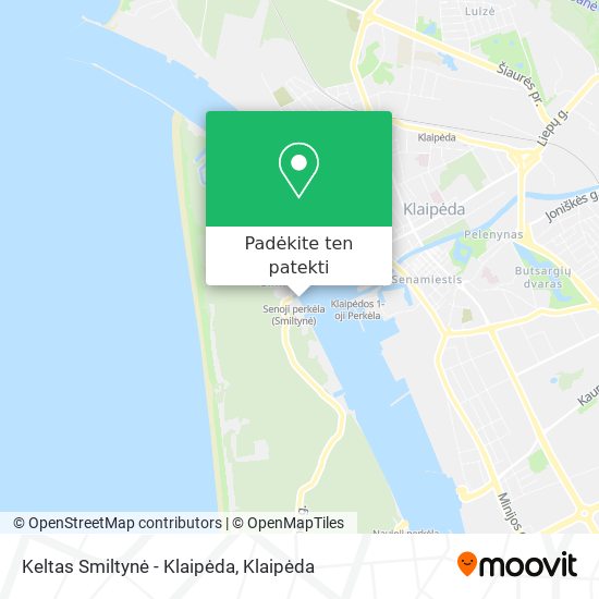 Keltas Smiltynė - Klaipėda žemėlapis