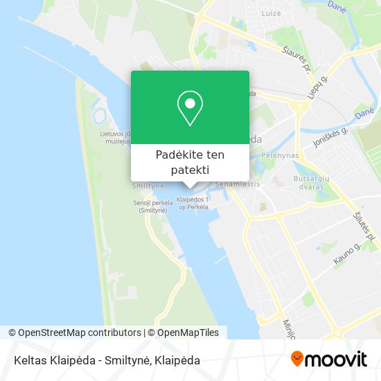 Keltas Klaipėda - Smiltynė žemėlapis