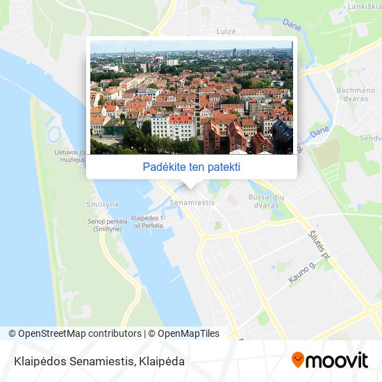 Klaipėdos Senamiestis žemėlapis