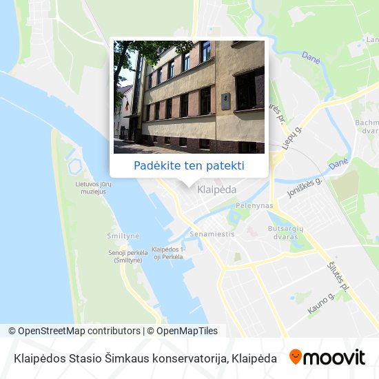 Klaipėdos Stasio Šimkaus konservatorija žemėlapis