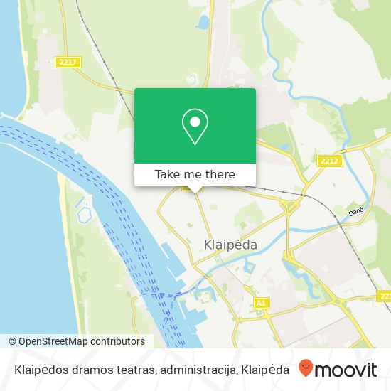 Klaipėdos dramos teatras, administracija žemėlapis