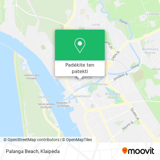 Palanga Beach žemėlapis
