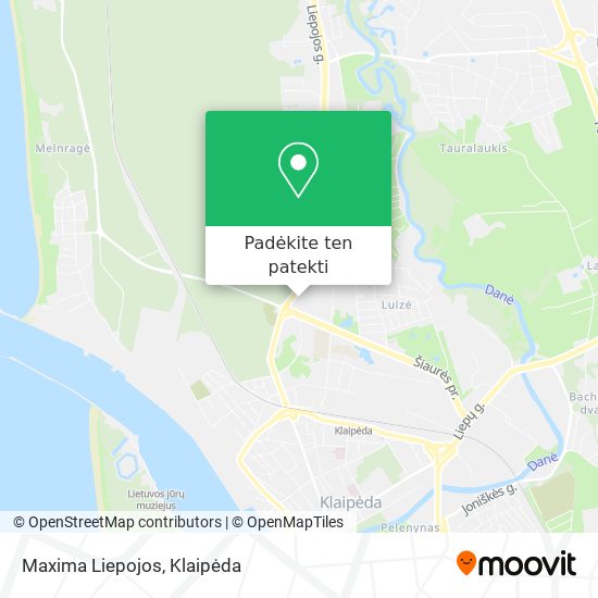 Maxima Liepojos žemėlapis
