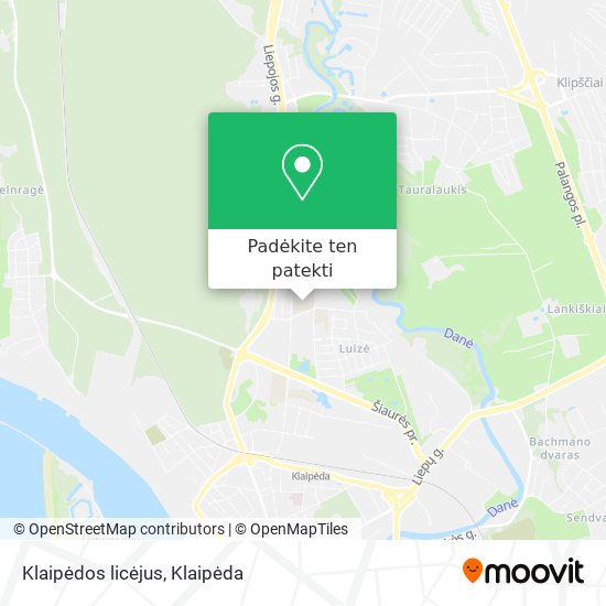 Klaipėdos licėjus žemėlapis