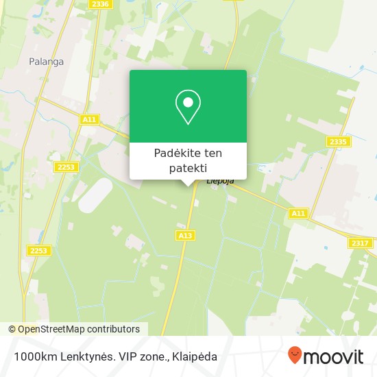 1000km Lenktynės. VIP zone. žemėlapis