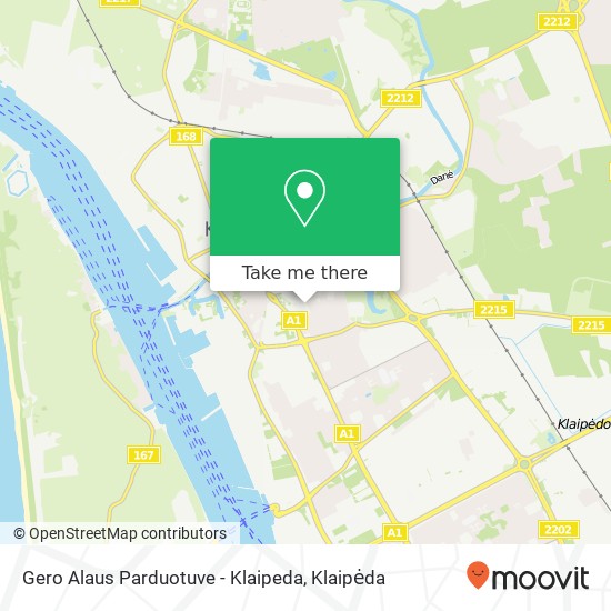 Gero Alaus Parduotuve - Klaipeda, Tilžės gatvė 91132 Klaipėda žemėlapis
