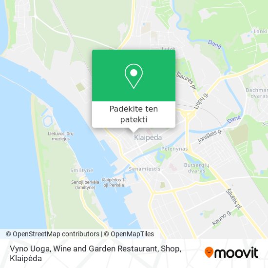 Vyno Uoga, Wine and Garden Restaurant, Shop žemėlapis