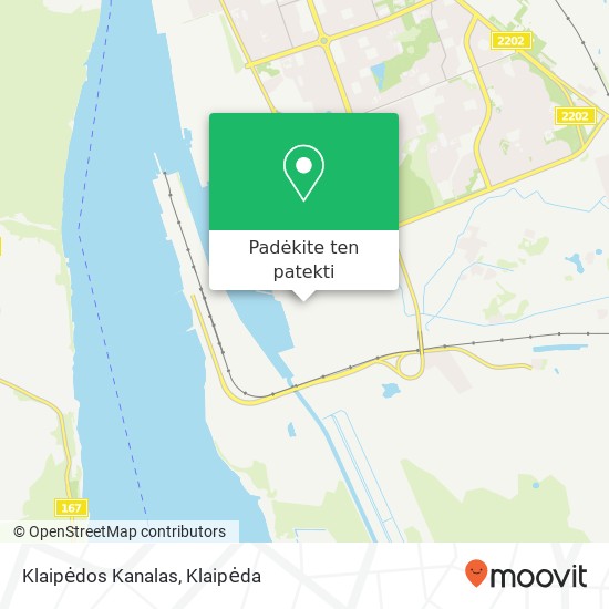 Klaipėdos Kanalas žemėlapis