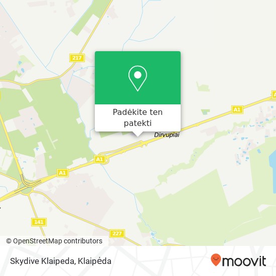 Skydive Klaipeda žemėlapis