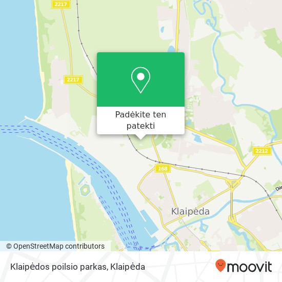 Klaipėdos poilsio parkas žemėlapis
