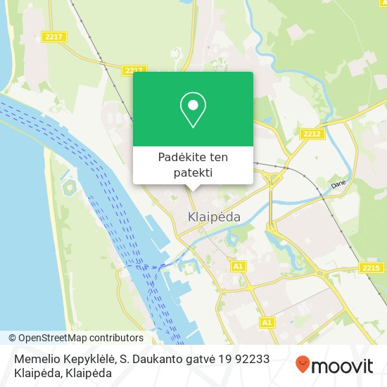 Memelio Kepyklėlė, S. Daukanto gatvė 19 92233 Klaipėda žemėlapis