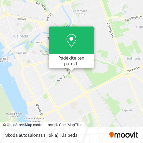Škoda autosalonas (Hokla) žemėlapis