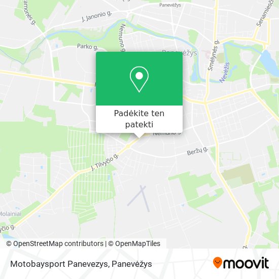 Motobaysport Panevezys žemėlapis