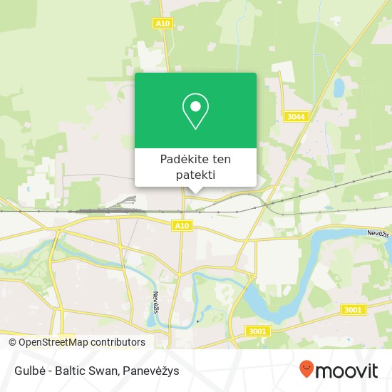 Gulbė - Baltic Swan žemėlapis
