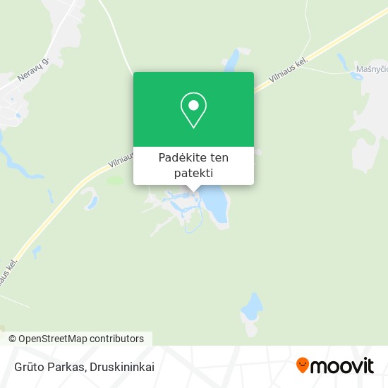 Grūto Parkas žemėlapis