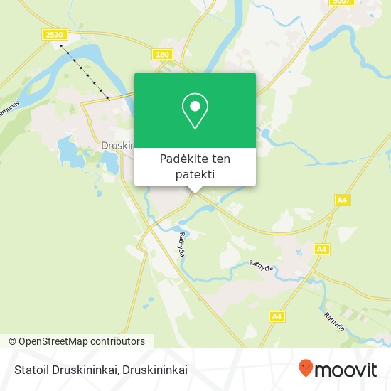 Statoil Druskininkai žemėlapis