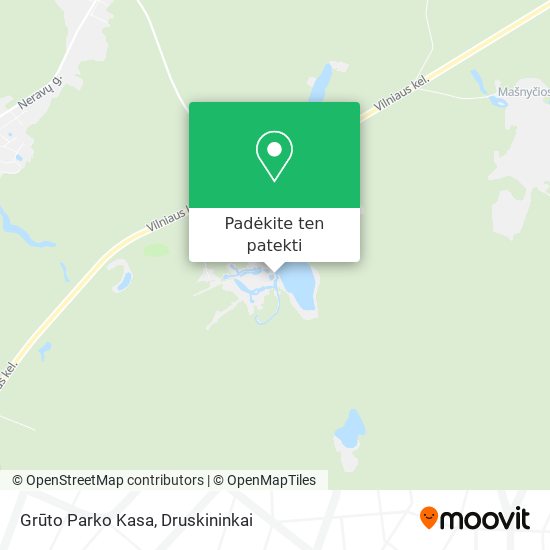 Grūto Parko Kasa žemėlapis
