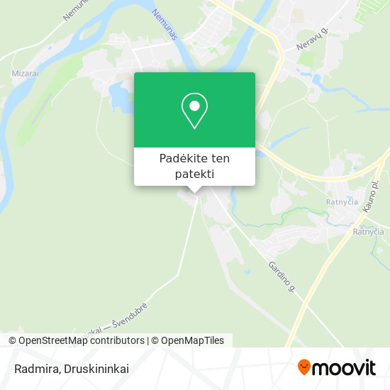 Radmira žemėlapis