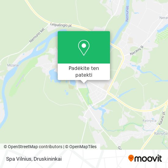 Spa Vilnius žemėlapis