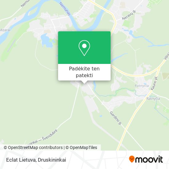 Eclat Lietuva žemėlapis