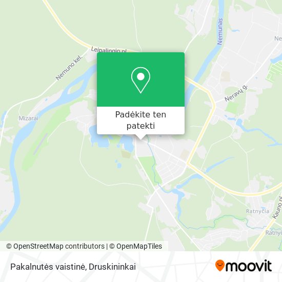 Pakalnutės vaistinė žemėlapis