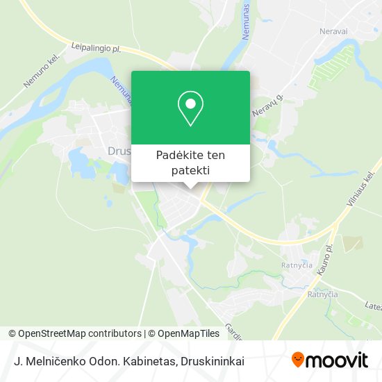 J. Melničenko Odon. Kabinetas žemėlapis